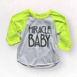Small Shop Miracle Baby Neon Raglan